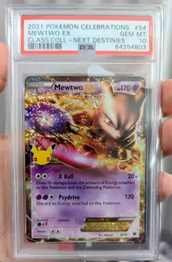 PM - 2021 - POKEMON CELEBRATIONS - #54 - MEWTWO EX - PSA 10 (GEM MINT) - Image 1
