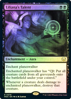 MTG - Liliana's Talent - Foil - MOM Commander - Magic the Gathering - Image 1