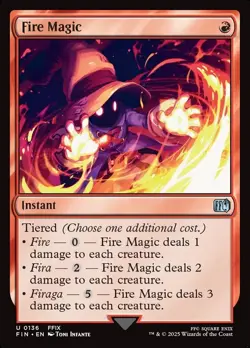 Set 4x Fire Magic - MtG FIN-EN - Image 2