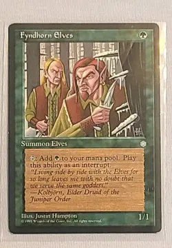 MTG Magic the Gathering Fyndhorn Elves (244/383) Ice Age Green Summon - Image 1