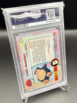 2000 Topps Chrome Pokemon TV Snorlax Animation Series 3 Holo Foil PSA 9 #143 - Image 2