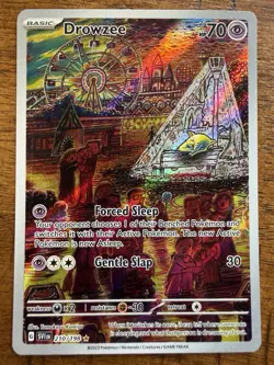 2023 Pokemon Scarlet Violet Drowzee Illustration Rare Holo 210/198 Near Mint - Image 1