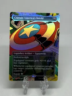 ~ Captain America's Shield (Borderless) (0317) ~ NM Foil ~ ~ MTG ~ - Image 1