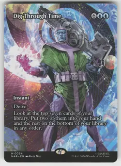 Dig Through Time (Borderless) 54 Marvel Universe Eternal-Legal MTG NM - Image 1