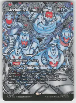 Mechanized Production (Borderless) 57 Marvel Universe Eternal-Legal MTG NM - Image 1