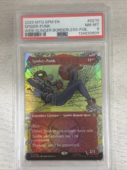 Spider-Punk (0210) (Borderless) Marvel's Spider-Man - PSA 8 - Image 1