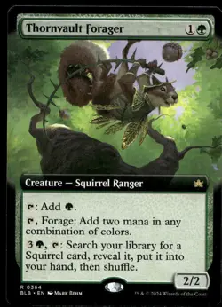 THORNVAULT FORAGER (EXTENDED ART) BLOOMBURROW MAGIC: THE GATHERING LP - Image 1