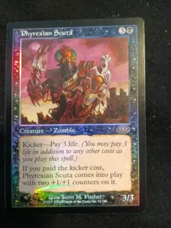 MTG - Phyrexian Scuta (Foil) - never played/NM, super crispy! - Image 1