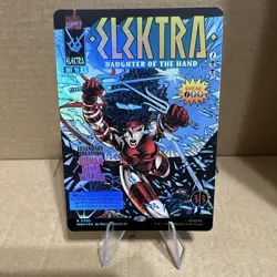 MTG Marvel Super Heroes Elektra, Daughter of the Hand Comic Art Foil - Image 1