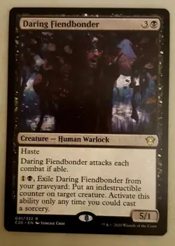 1x Daring Fiendbonder Commander 2020 Ikoria MTG Magic the Gathering NM - Image 1