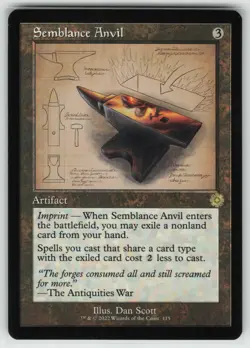 MTG Semblance Anvil (Schematic) The Brothers' War: Retro Frame Artifacts #115 NM - Image 1