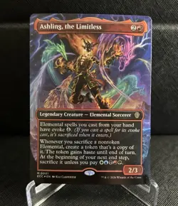 MTG Ashling, the Limitless FOIL Borderless Lorwyn Eclipsed ECL ECC 0257 NM - Image 1