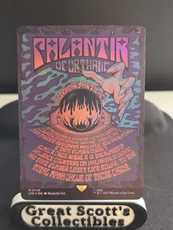 MTG Borderless Poster Foil Palantir of Orthanc Universes Beyond: LotR #749 - Image 1