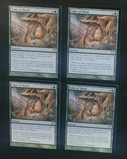 Time of Need x4 Playset Champions of Kamigawa MTG (LP x 3 MP x1) Magic Gathering - Image 1