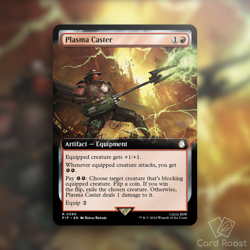 MTG Magic Plasma Caster 0390 Extended Art Universes Beyond: Fallout PIP - Image 1