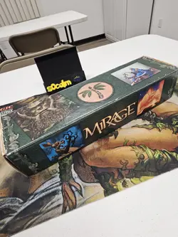 Vintage Magic The Gathering Green Mirage Storage Box Used Condition - Image 1