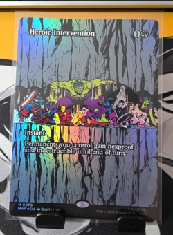 Heroic Intervention Foil Borderless Marvel Super Heroes Magic MAR MTG 0078 - Image 1