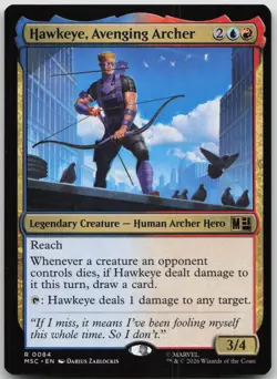 Hawkeye, Avenging Archer Commander: Marvel Super Heroes 84 NM R - Image 1
