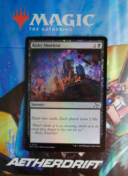 Risky Shortcut Foil MTG DFT 103 Draw 2 Life Loss - Image 1