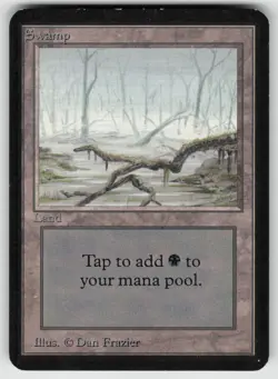 Swamp (A) Alpha Edition Land MAGIC: THE GATHERING - Image 1