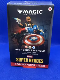 SEALED NEW MTG Commander Marvel Super Heroes Avengers Assemble Commander Deck - Image 1