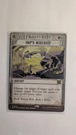 MTG - Imp's Mischief - OTP - Rare - NM Condition - Image 1