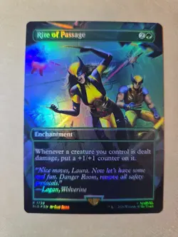 MTG Rite of Passage Rainbow Foil Secret Lair Drop Series, Near Mint Condition - Image 1