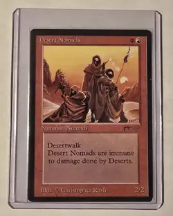 mtg desert nomads arabian nights NM W/ Minor Flaw - Image 1