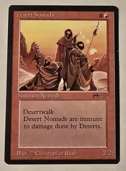 mtg desert nomads arabian nights NM W/ Minor Flaw - Image 2
