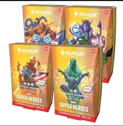 Marvel Super Heroes Collector Edition Commander Deck Set of 4 All New Sealed - Image 1