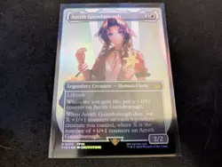 MTG Magic the Gathering FOIL Aerith Gainsborough Borderless FIN! - Image 1