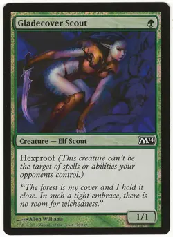 MTG Gladecover Scout FOIL Magic 2014 M14 Common NM - Image 1