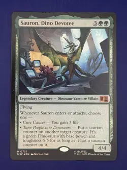 Sauron, Dino Devoteee Commander: Marvel Super Heroes Foil - Image 2
