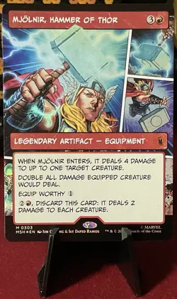 MTG - Mjolnir, Hammer of Thor - 0303 - M - Borderless - FOIL - Image 1