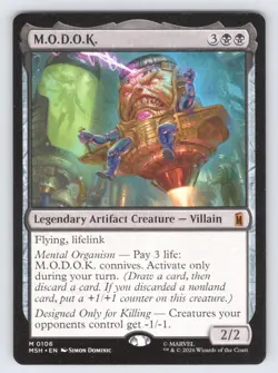 M.O.D.O.K. 106 Mythic Marvel Super Heroes Magic: The Gathering Near Mint - Image 1
