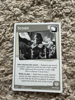 MTG Secret Lair Mood Swings 1st Edition Scorn Mythic 0024 Mark Rosewater - Image 1