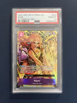 NAMI 2024 One Piece Premium Booster The Best #PRB02-012 Alternate Art Psa 10 - Image 1
