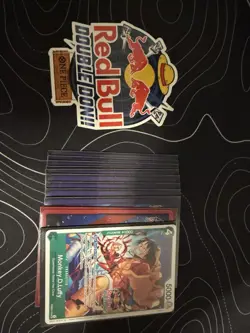Red Bull Double DON!! Full Set + PRB02-005 Luffy Promo + Sticker - Image 3