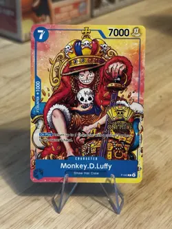 Monkey D Luffy P-043 2nd Anniversary Stamped Promo NM One Piece TCG OPTCG - Image 1