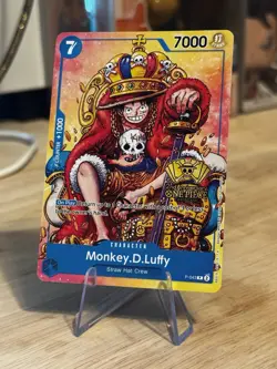 Monkey D Luffy P-043 2nd Anniversary Stamped Promo NM One Piece TCG OPTCG - Image 2