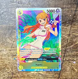 Bandai One Piece CCG Nami OP08-106 Two Legends Alt Art Foil SR Eng 5000 - Image 1
