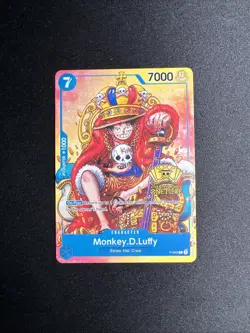 Monkey D Luffy P-043 2nd Anniversary Promo One Piece TCG English LP - Image 1