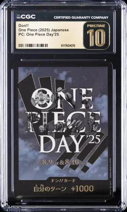 2025 ONE PIECE JAPANESE PC: ONE PIECE DAY'25 PROMO DON!! CGC 10 PRISTINE - Image 1