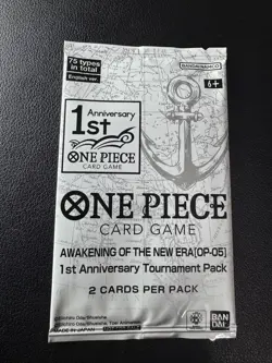 One Piece TCG Awakening of the New Era OP-05 1st Anniversary Tournament Pack - Image 1