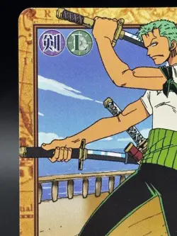 Roronoa Zoro C430 Carddass Hyper Battle Japanese One Piece Moderately Played - Image 2