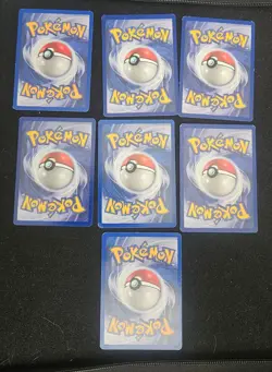 Vintage Pokemon Cards Fossil Set Bundle Lot x7 WOTC 1999 Collection Non-Holo - Image 2
