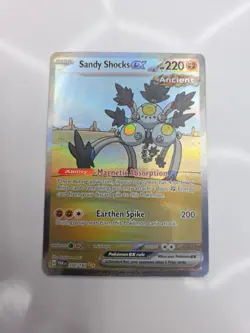 Pokemon Card Sandy Shocks ex 250/182 Special Illustration Rare Paradox Rift HP - Image 1