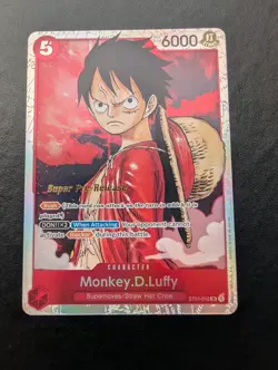 X2 One Piece Card- Monkey.D.Luffy - ST01-012 - Super Pre-Release - English - Image 1