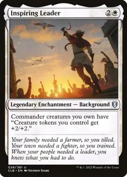 NM Inspiring Leader, MTG, Baldur's Gate, Magic the Gathering, 28 - Image 1