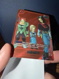 Dragon Ball Super Card Game Fusion World SB01 Andorid 16 17 18 Alt Art Red Manga - Image 2